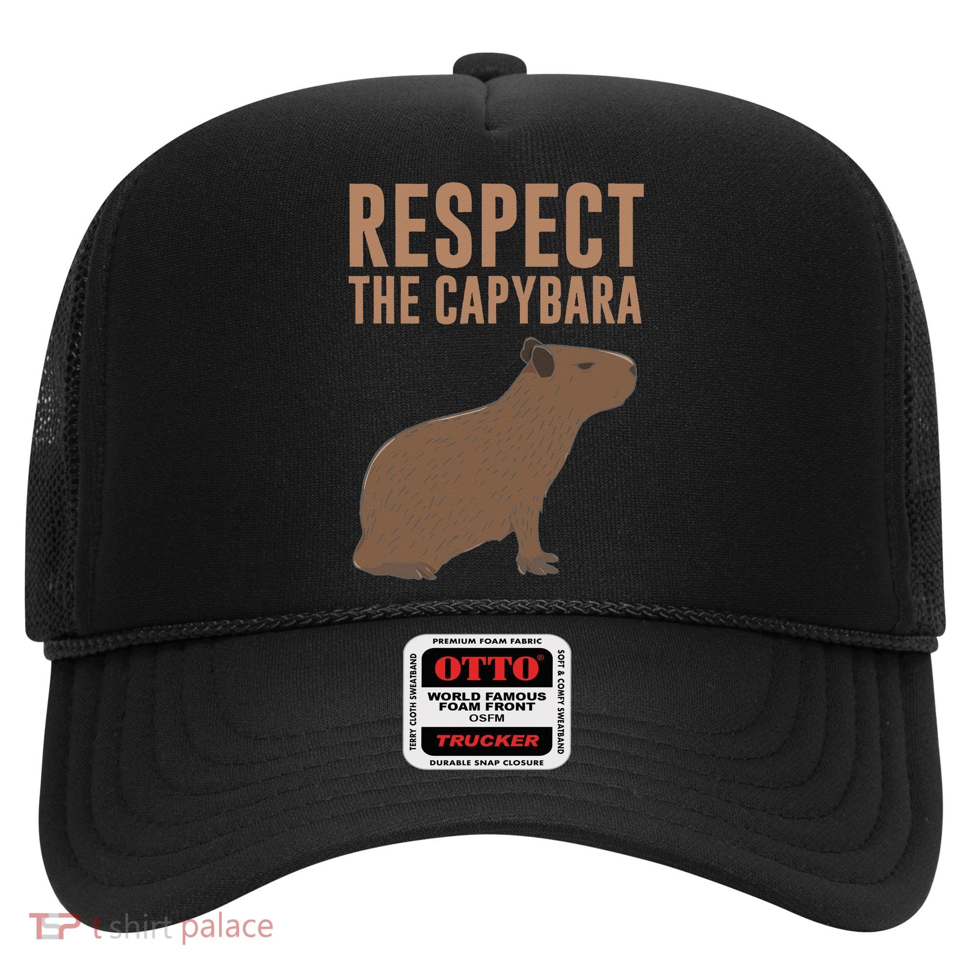 Capybara Gifts Respect The Capybara Cute Animal Hat