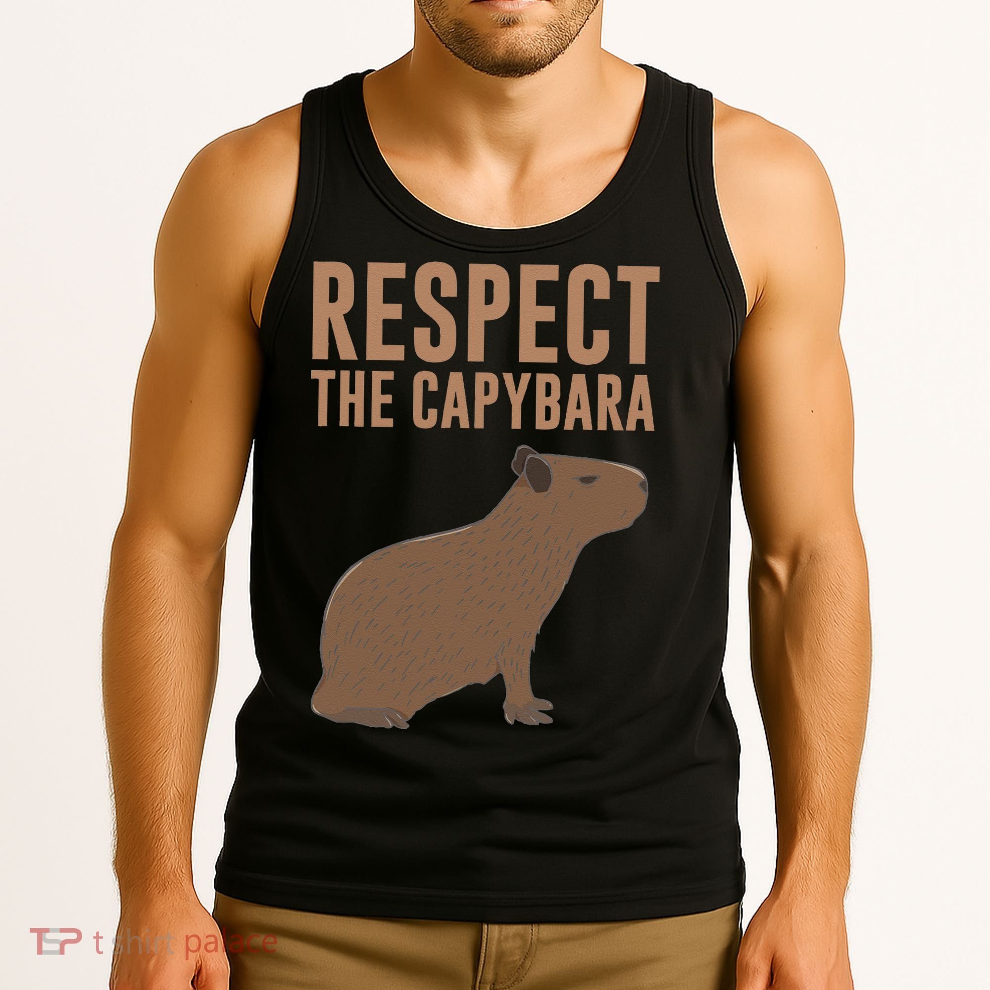Capybara Gifts Respect The Capybara Cute Animal Tank Top