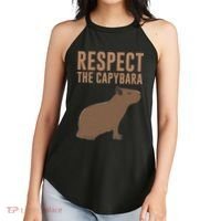 Capybara Gifts Respect The Capybara Cute Animal Women's Perfect Tri Rocker Tank thumb 2