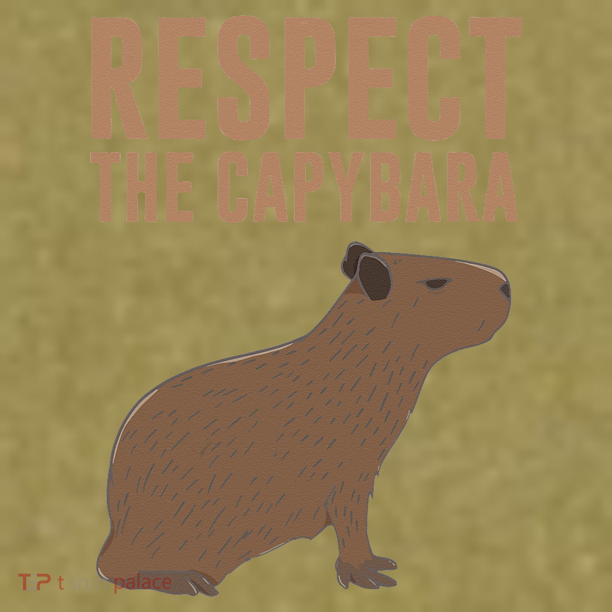 Capybara Gifts Respect The Capybara Cute Animal Garment-Dyed Women's Muscle Tee