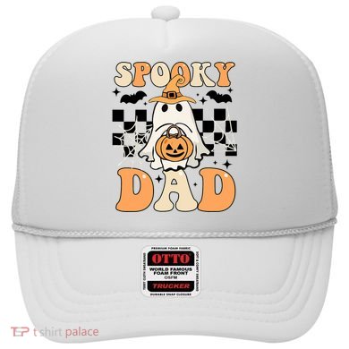 Cute Ghost Retro Spooky Season Halloween Spooky Dad Hat