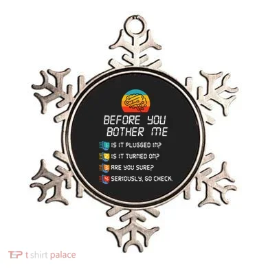 Computer Geek Sysadmin Gift Funny Tech Support Checklist Gift Ornament