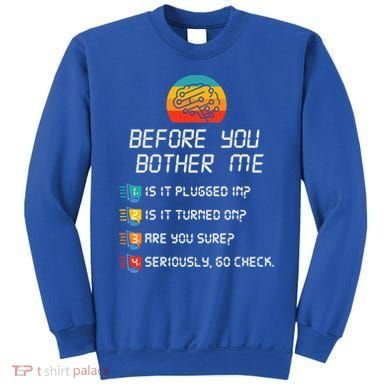 Computer Geek Sysadmin Gift Funny Tech Support Checklist Gift Sweatshirt