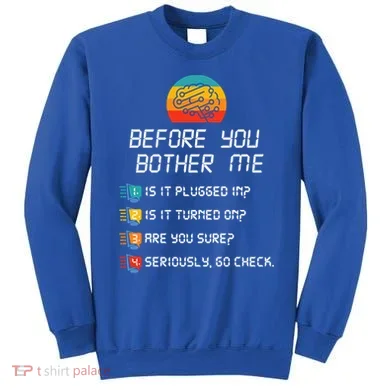 Computer Geek Sysadmin Gift Funny Tech Support Checklist Gift Sweatshirt