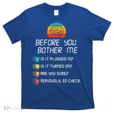 Computer Geek Sysadmin Gift Funny Tech Support Checklist Gift T-Shirt