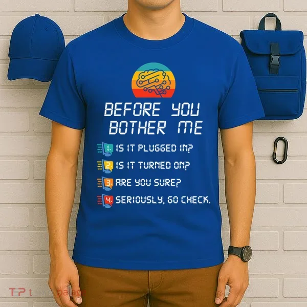 Computer Geek Sysadmin Gift Funny Tech Support Checklist Gift T-Shirt