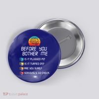 Computer Geek Sysadmin Gift Funny Tech Support Checklist Gift Button thumb 0