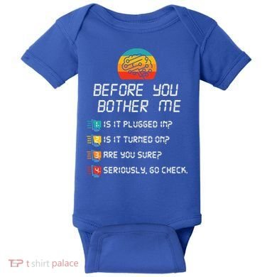 Computer Geek Sysadmin Gift Funny Tech Support Checklist Gift Baby Bodysuit