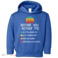 Computer Geek Sysadmin Gift Funny Tech Support Checklist Gift Toddler Hoodie thumb 0