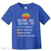 Computer Geek Sysadmin Gift Funny Tech Support Checklist Gift Toddler T-Shirt thumb 0