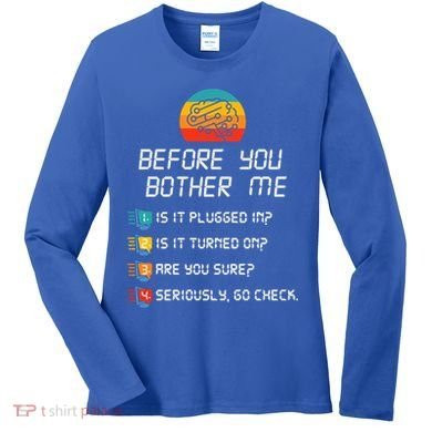 Computer Geek Sysadmin Gift Funny Tech Support Checklist Gift Women's Long Sleeve Shirt