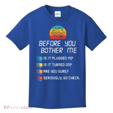 Computer Geek Sysadmin Gift Funny Tech Support Checklist Gift Kids T-Shirt