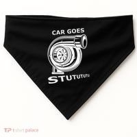 Car Goes Stutututu Car Guy Turbo Mechanic Gearhead Funny USA-Made Doggie Bandana thumb 0