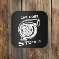 Car Goes Stutututu Car Guy Turbo Mechanic Gearhead Funny Coaster thumb 0