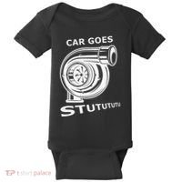 Car Goes Stutututu Car Guy Turbo Mechanic Gearhead Funny Baby Bodysuit thumb 0