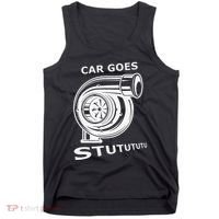 Car Goes Stutututu Car Guy Turbo Mechanic Gearhead Funny Tank Top thumb 0