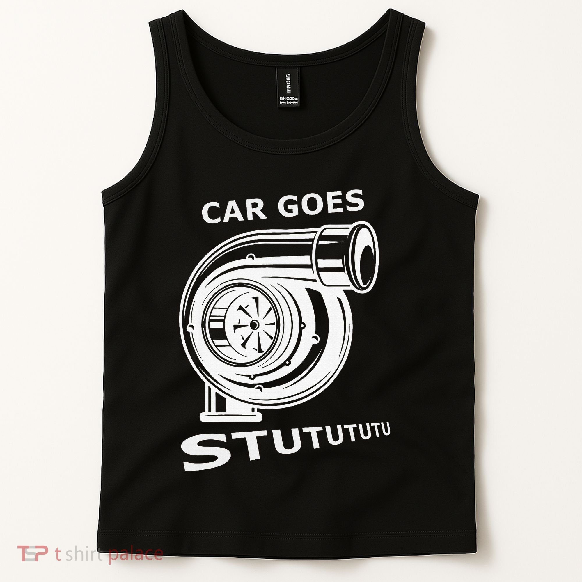 Car Goes Stutututu Car Guy Turbo Mechanic Gearhead Funny Tank Top