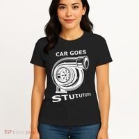 Car Goes Stutututu Car Guy Turbo Mechanic Gearhead Funny Women's T-Shirt thumb 4