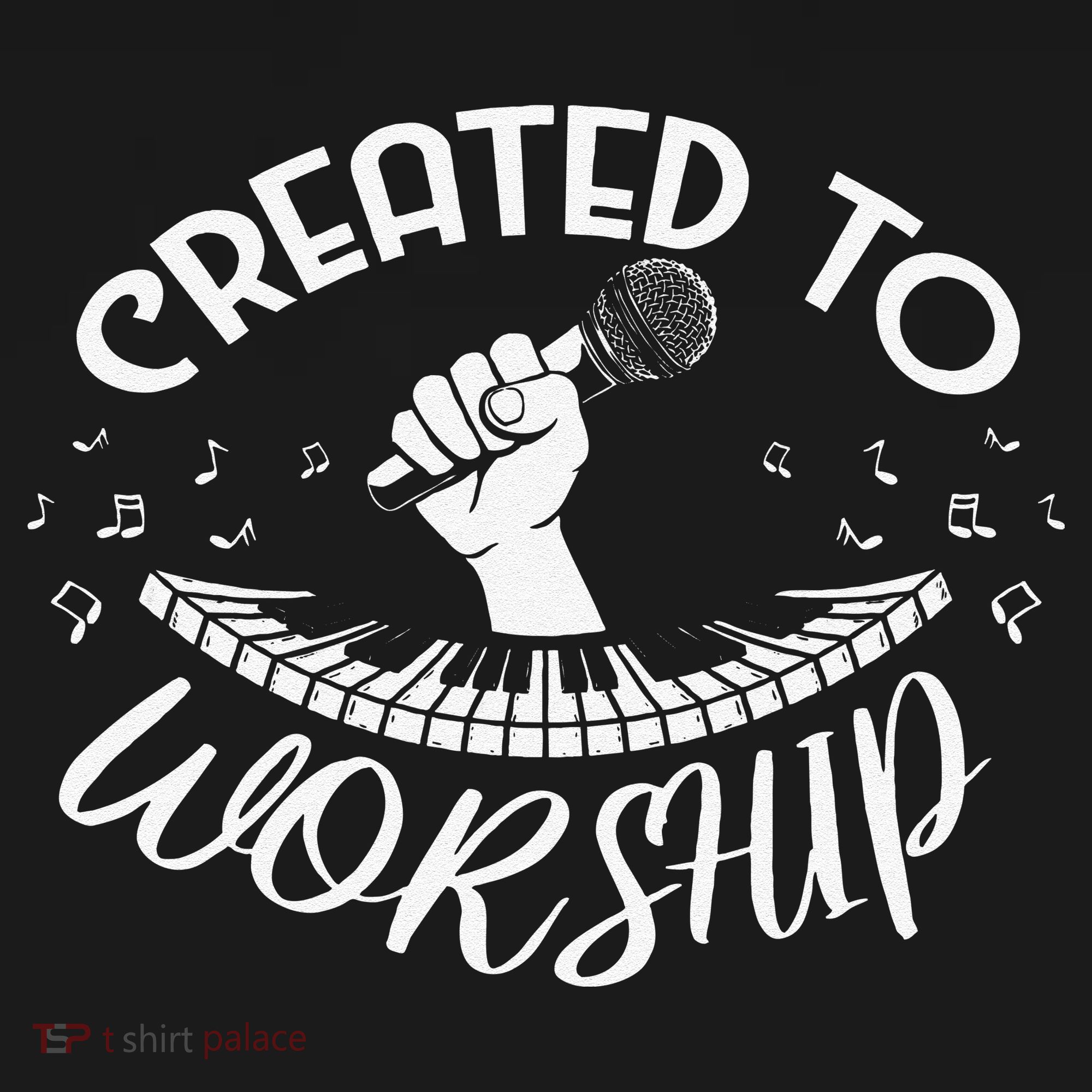 Christian Guitarist Shirt Created To Worship Musician Sweatshirt