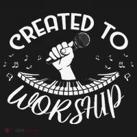Christian Guitarist Shirt Created To Worship Musician T-Shirt thumb 7