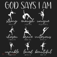 Christian God Says I Am Bible Verse Religious Ballet Dancer Women's Sweatshirt thumb 2