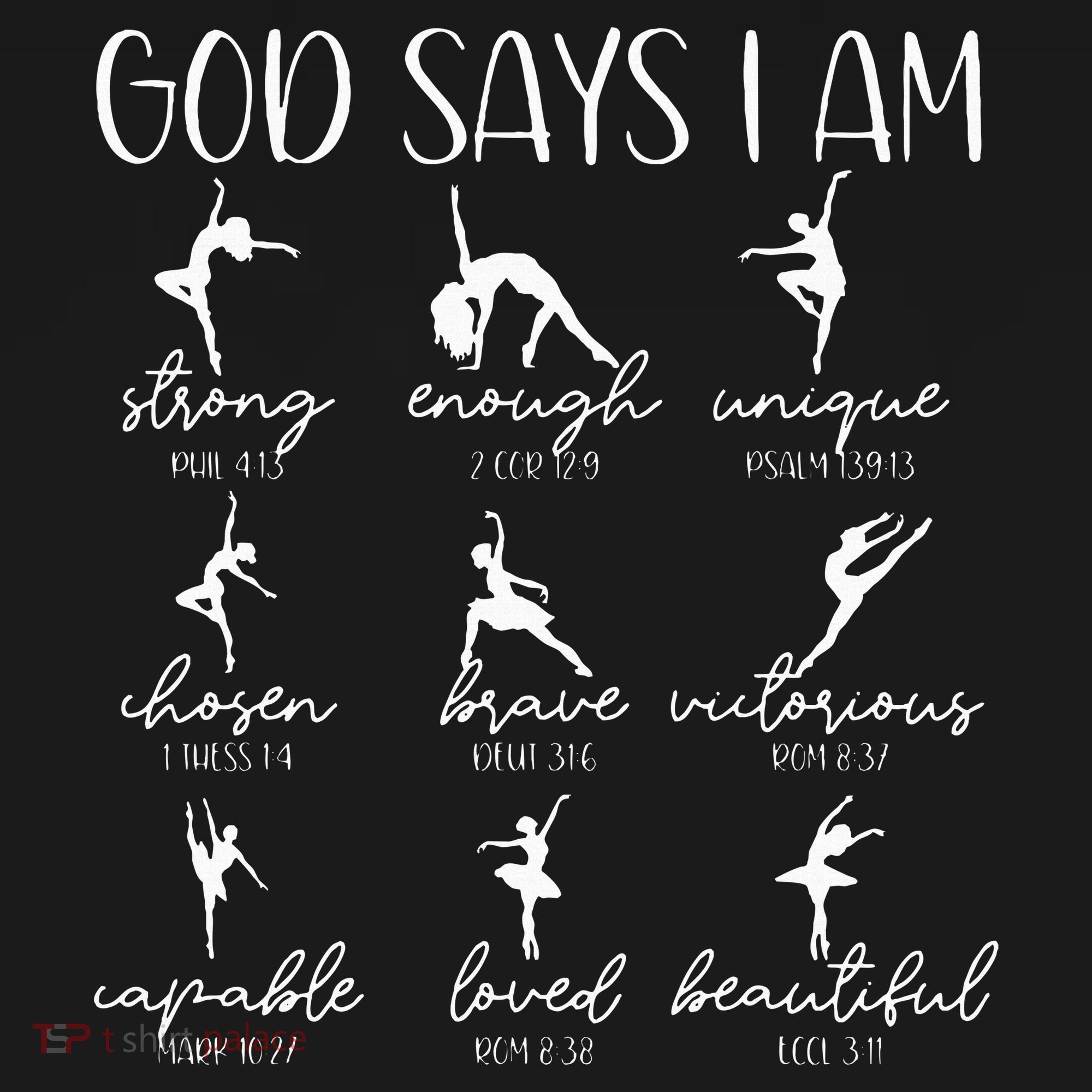 Christian God Says I Am Bible Verse Religious Ballet Dancer Visor