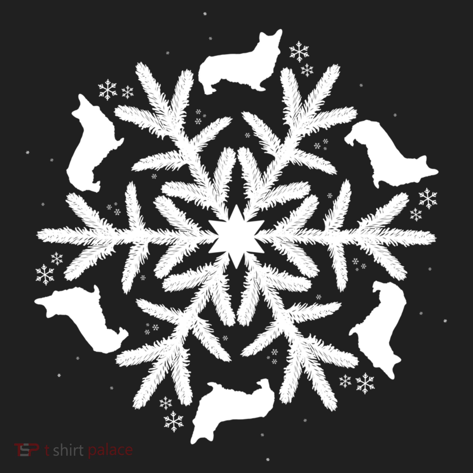 Corgi Gift Snowflake Pembroke Welsh Corgi Christmas Gift Women's Sweatshirt