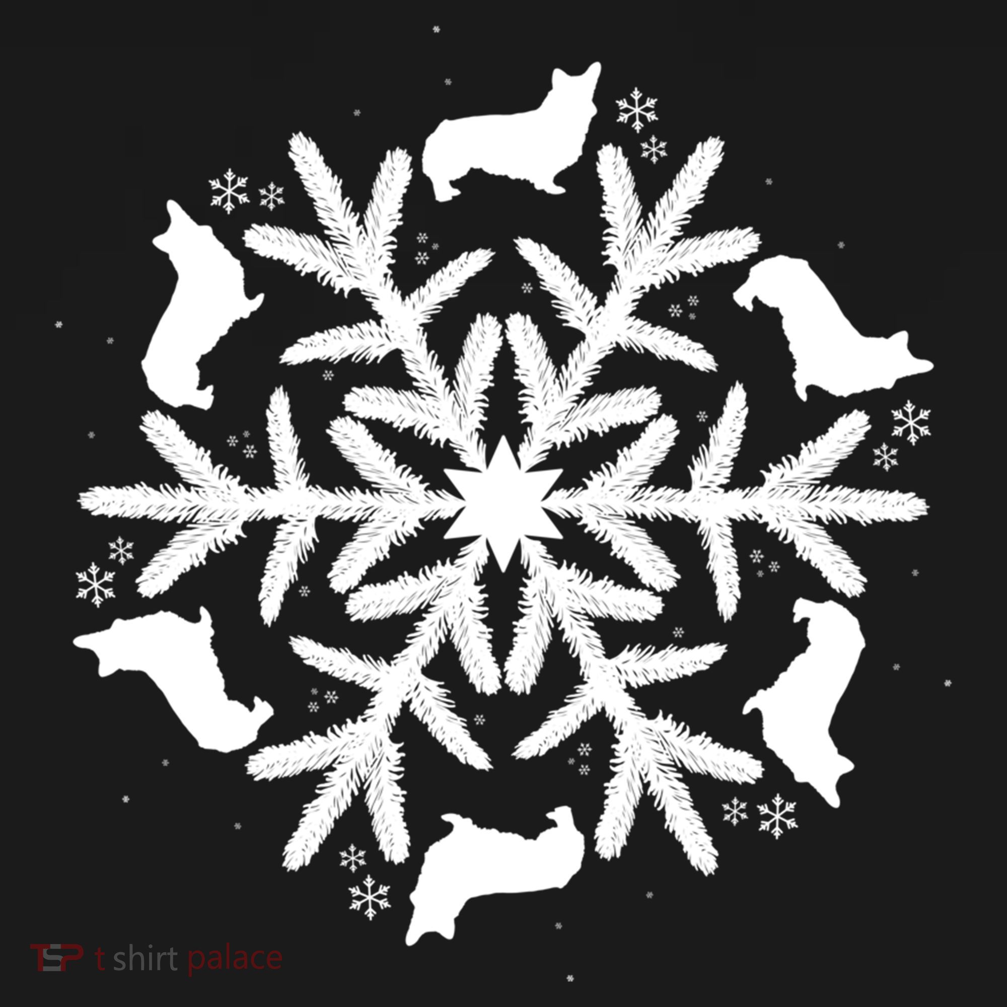Corgi Gift Snowflake Pembroke Welsh Corgi Christmas Gift USA-Made Doggie Bandana