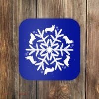 Corgi Gift Snowflake Pembroke Welsh Corgi Christmas Gift Coaster thumb 0