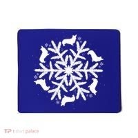 Corgi Gift Snowflake Pembroke Welsh Corgi Christmas Gift Mousepad thumb 0
