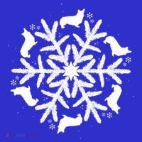 Corgi Gift Snowflake Pembroke Welsh Corgi Christmas Gift Women's Tank Top thumb 5