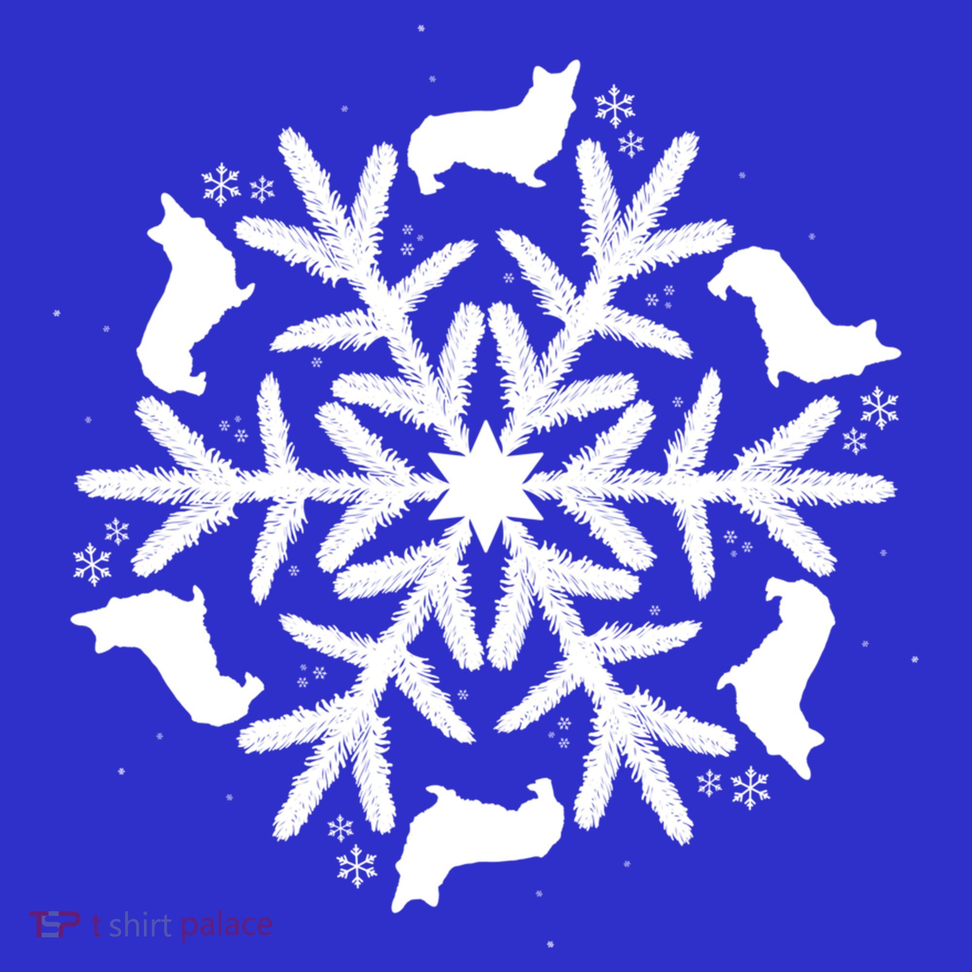 Corgi Gift Snowflake Pembroke Welsh Corgi Christmas Gift Women's Tank Top