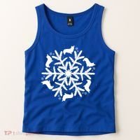 Corgi Gift Snowflake Pembroke Welsh Corgi Christmas Gift Tank Top thumb 2