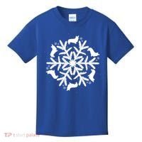 Corgi Gift Snowflake Pembroke Welsh Corgi Christmas Gift Kids T-Shirt thumb 0
