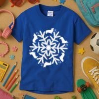 Corgi Gift Snowflake Pembroke Welsh Corgi Christmas Gift Kids T-Shirt thumb 3