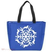 Corgi Gift Snowflake Pembroke Welsh Corgi Christmas Gift Tote Bag thumb 0