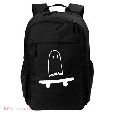 Cute Ghost Skateboard Funny Backpack