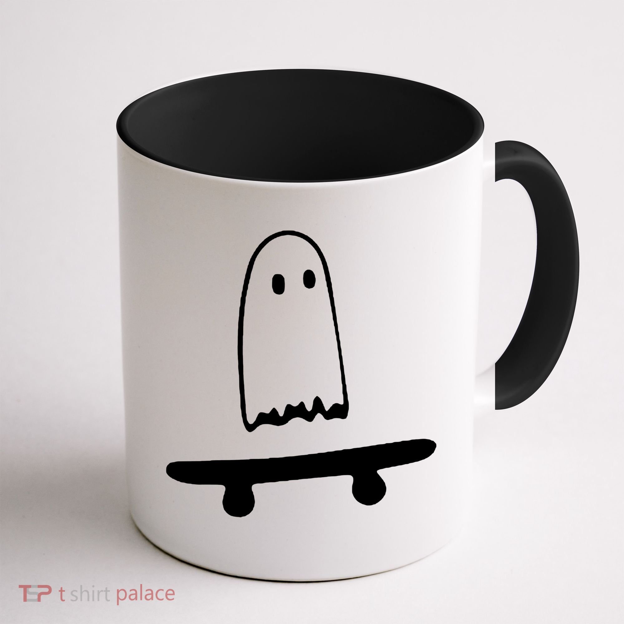 Cute Ghost Skateboard Funny Coffee Mug