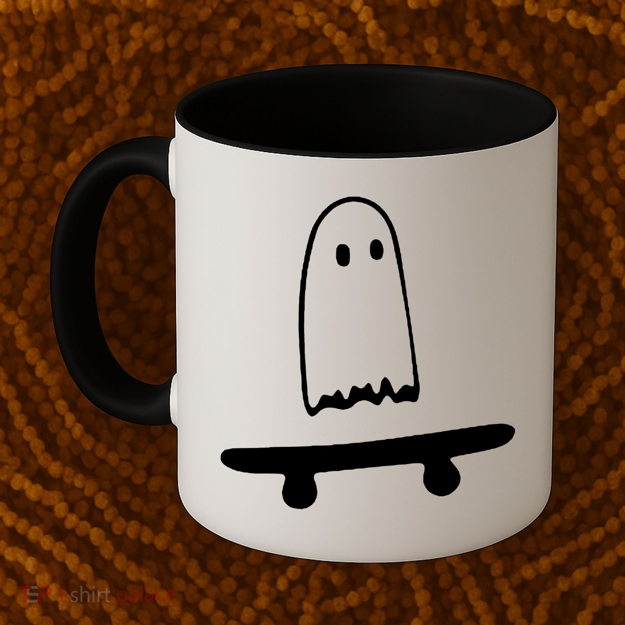 Cute Ghost Skateboard Funny Coffee Mug