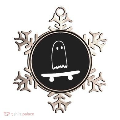 Cute Ghost Skateboard Funny Ornament