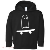 Cute Ghost Skateboard Funny Toddler Hoodie thumb 0