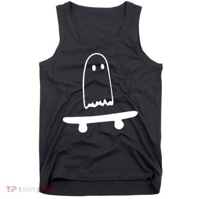 Cute Ghost Skateboard Funny Tank Top