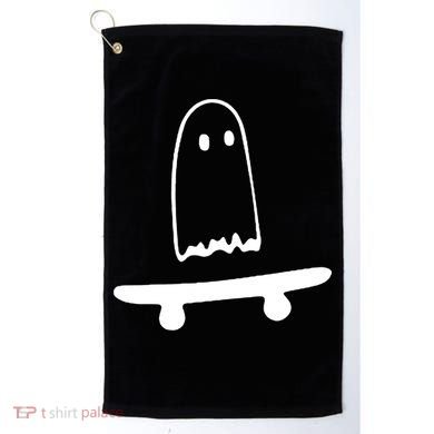 Cute Ghost Skateboard Funny Golf Towel