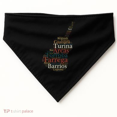 Classical Guitar Spanish Guitar USA-Made Doggie Bandana