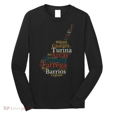 Classical Guitar Spanish Guitar Long Sleeve Shirt