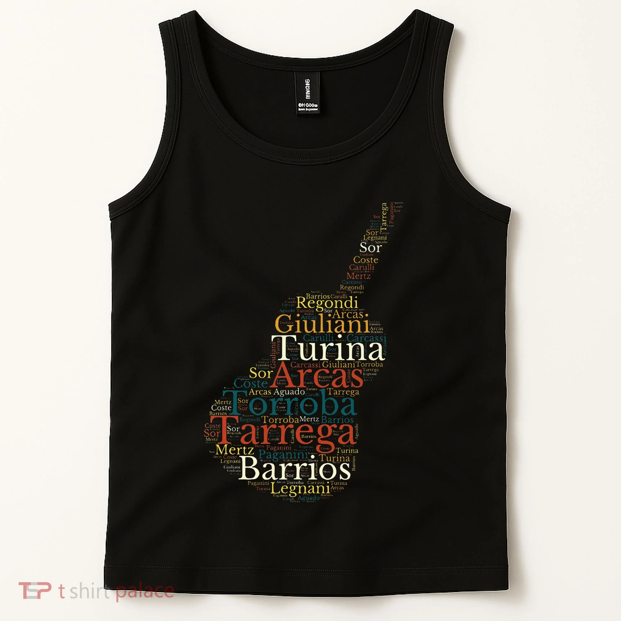 Classical Guitar Spanish Guitar Tank Top