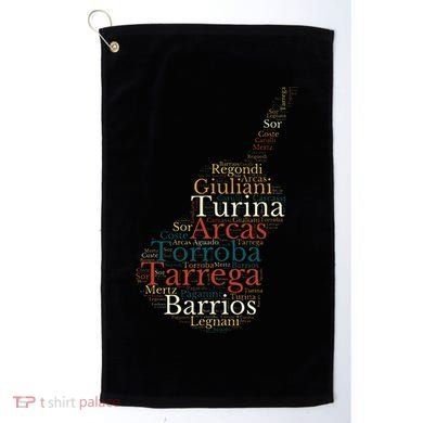 Classical Guitar Spanish Guitar Golf Towel