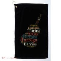 Classical Guitar Spanish Guitar Golf Towel thumb 0