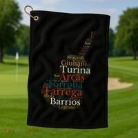 Classical Guitar Spanish Guitar Golf Towel thumb 1