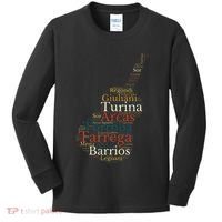 Classical Guitar Spanish Guitar Kids Long Sleeve Shirt thumb 0